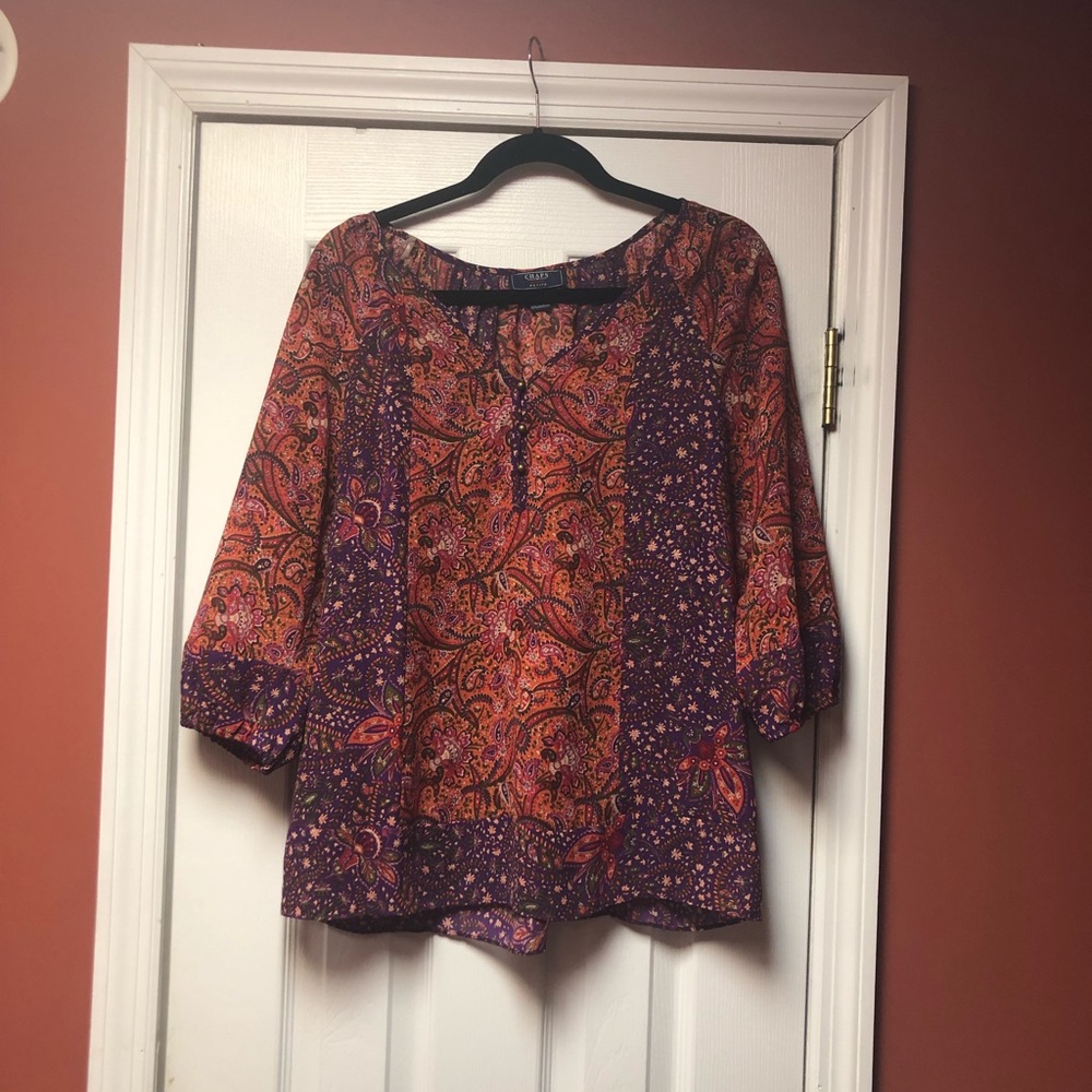 Chaps petite large top